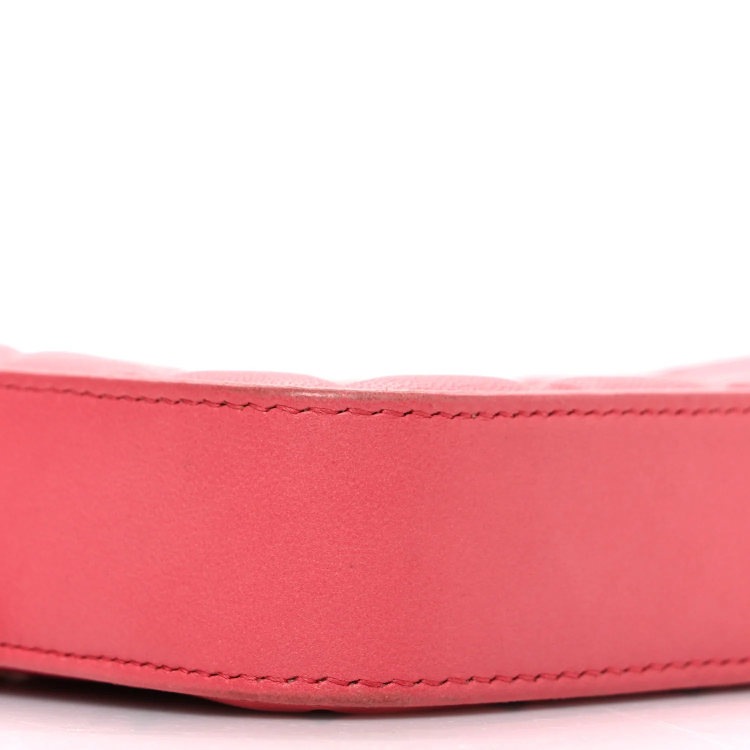 Lambskin Quilted Small Clutch With Chain Pink