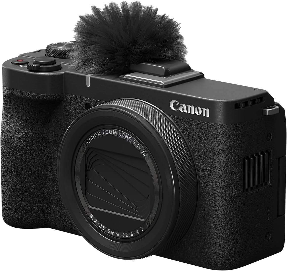 Canon PowerShot V1  Hybrid Camera  Built-in Ultra-Wide-Angle Zoom Lens  4K Video  Vlogging  Live Streaming  Content Creation  Compact Design
