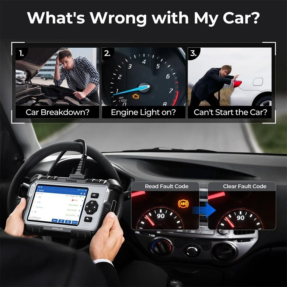 OBD2 Scanner ArtiDiag500 Car Diagnostic Scanner Engine ABS SRS Transmission CAN Diagnostic Full OBD2 Test - Image 7
