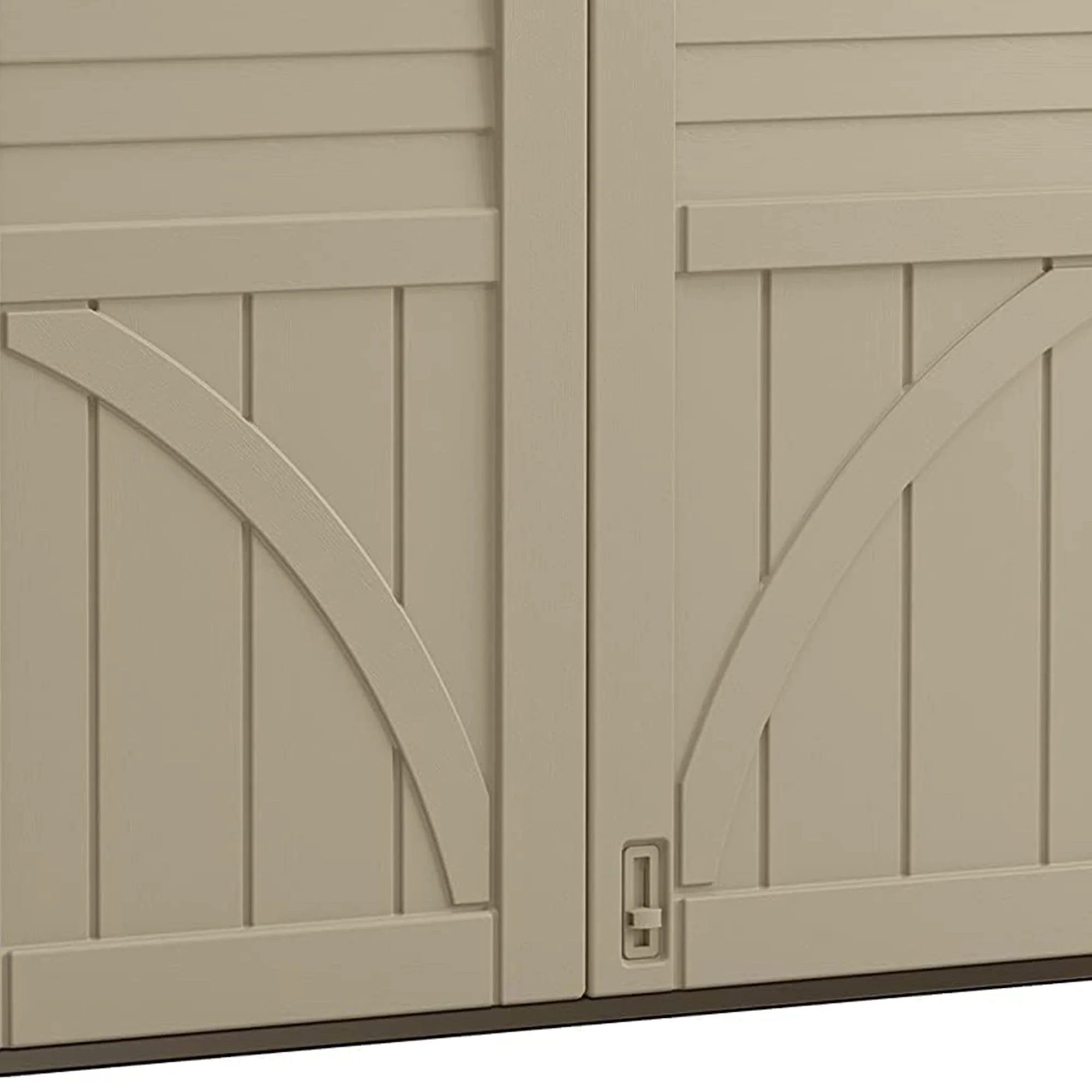 Suncast 34 Cubic ft Horizontal Compact Outdoor Storage Shed, Sand(Brown) Image 6