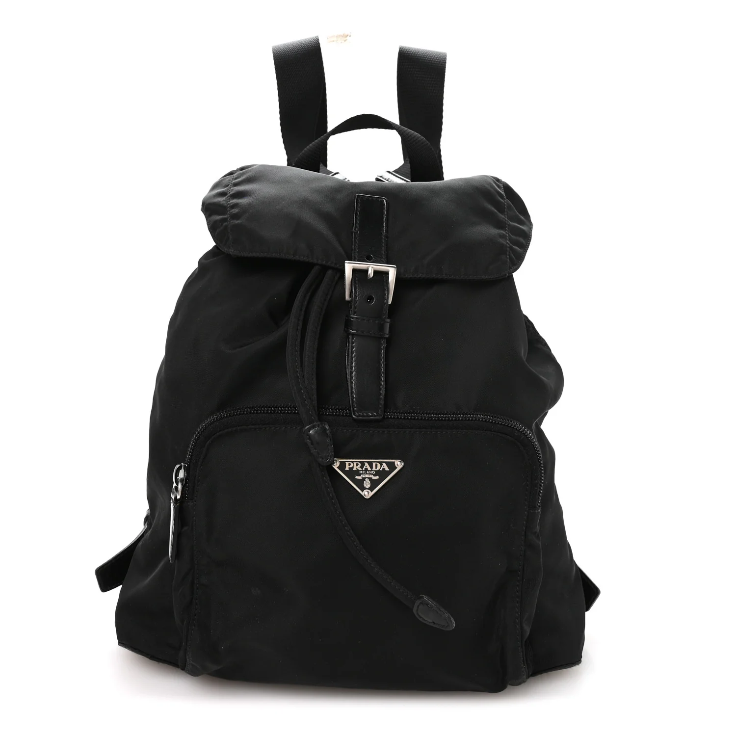 Tessuto Nylon Vela Cinch Backpack Black