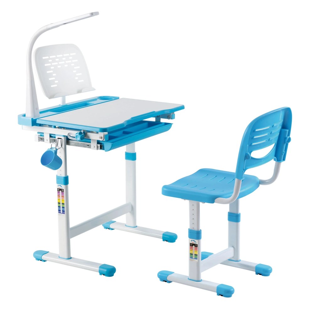 Mount - It! Kid - S Desk and Chair Set with Lamp and Book Holder