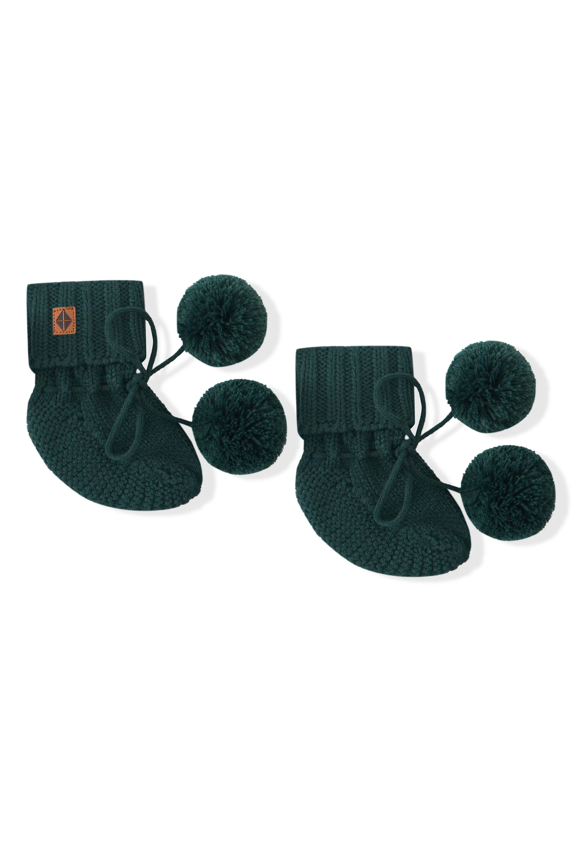 Knit Booties in Cypress