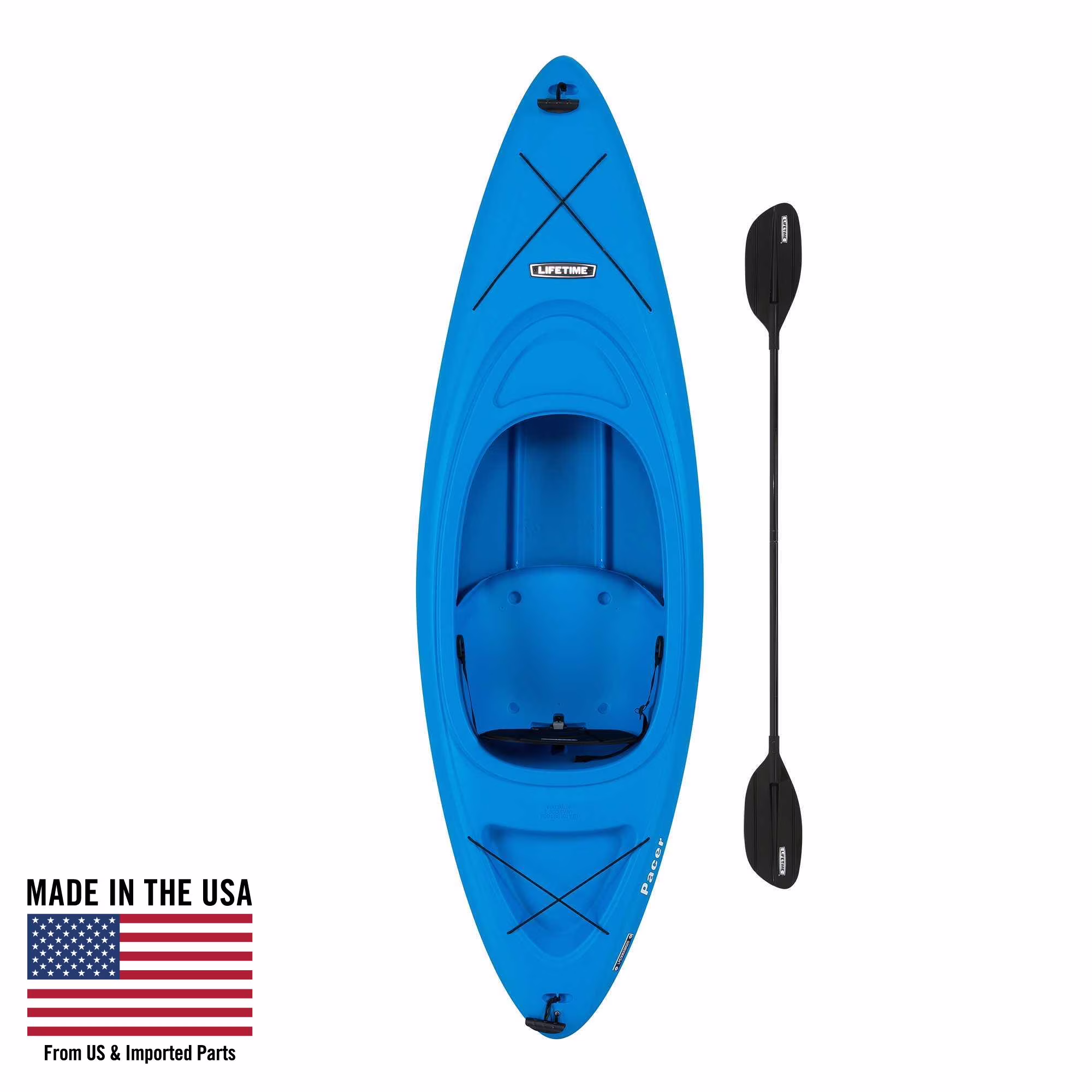 Pacer 8 ft Sit Inside Kayak, Green (91032)(Lime Green) Image 5