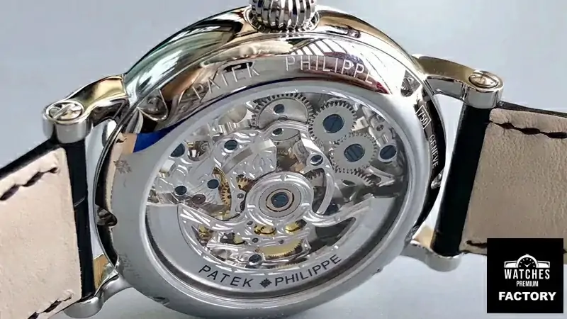 Patek Philippe Tourbillon 316L Stainless Steel Skeleton Dial