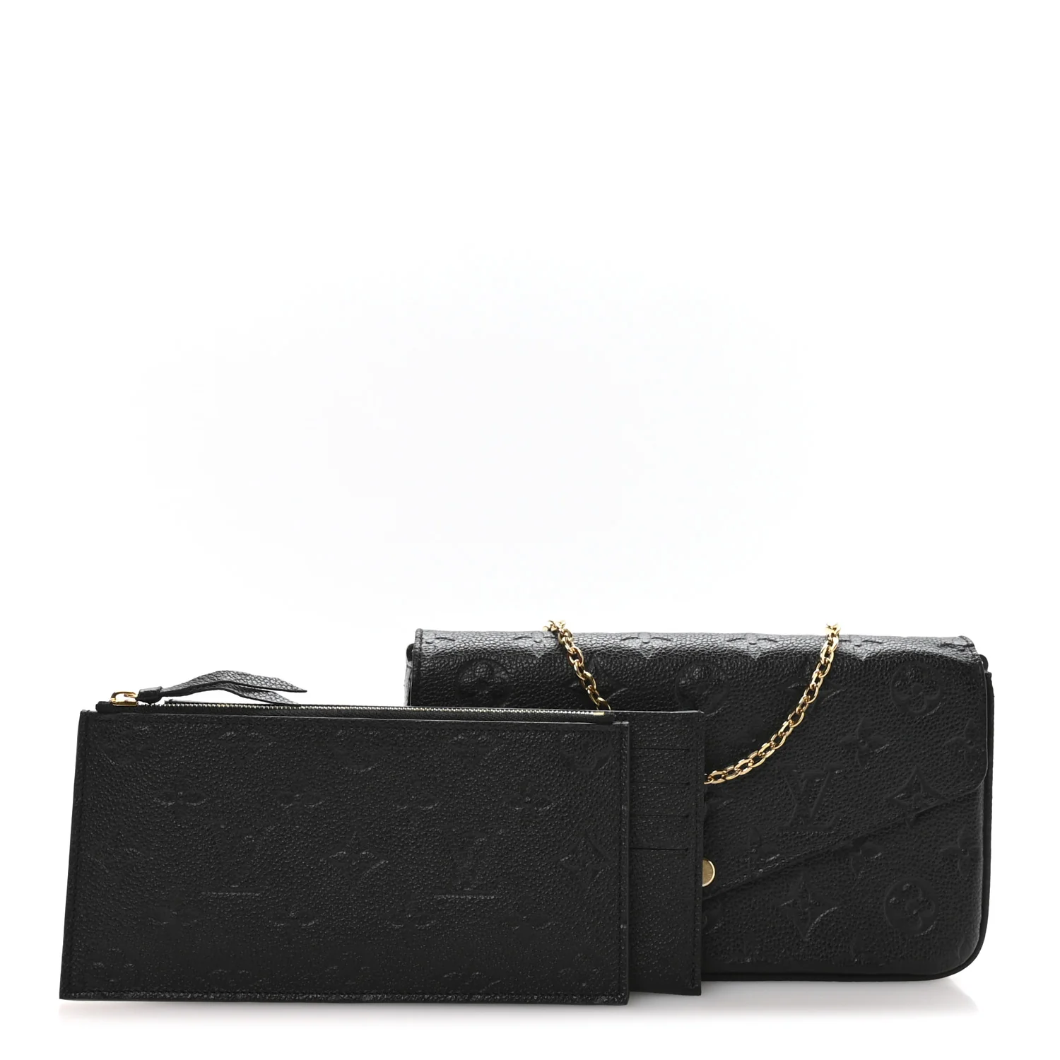 Empreinte Pochette Felicie Chain Wallet Black