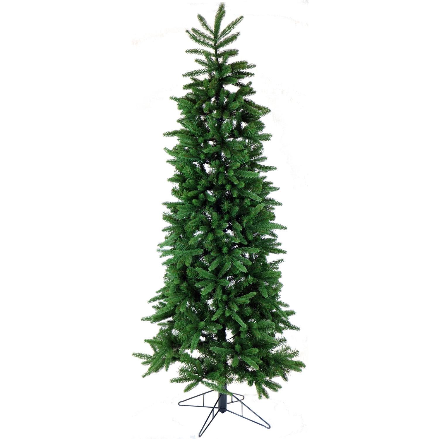 Fraser Farm Hill 6.5-Ft. Carmel Pine Slim Artificial Christmas Tree