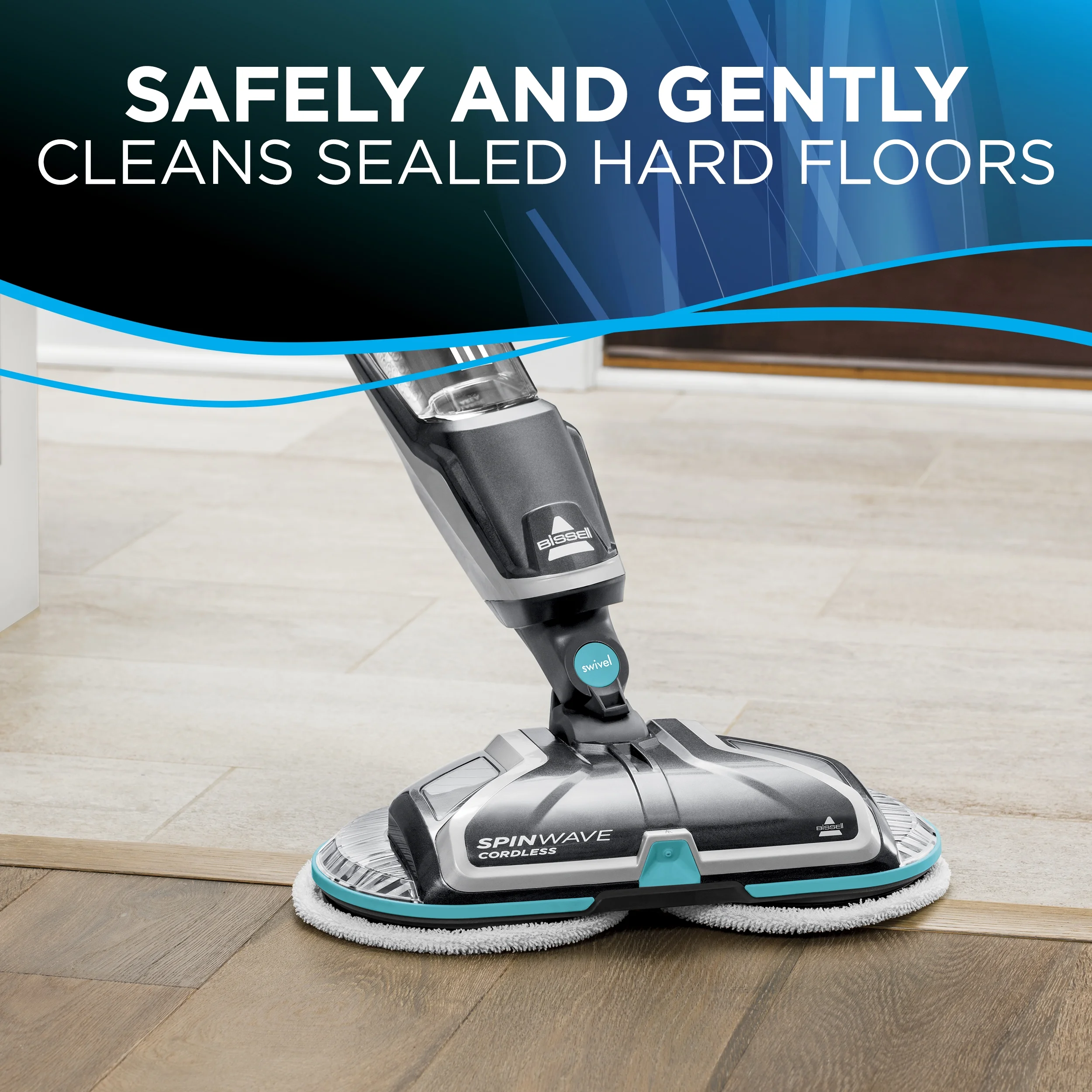 Spinwave Cordless Powered Hard Floor Spin Mop and Cleaner, 2315A - Image 3