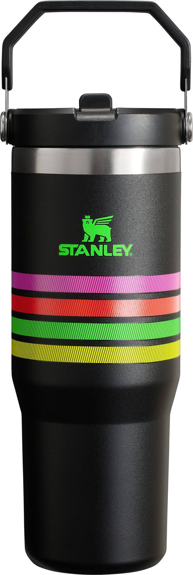 Stanley Dining | Neon Multi Mesh Stripe Stanley 30oz Flip Straw Tumbler | Color: Black/Pink | Size: Os | Pm-63850266's Closet