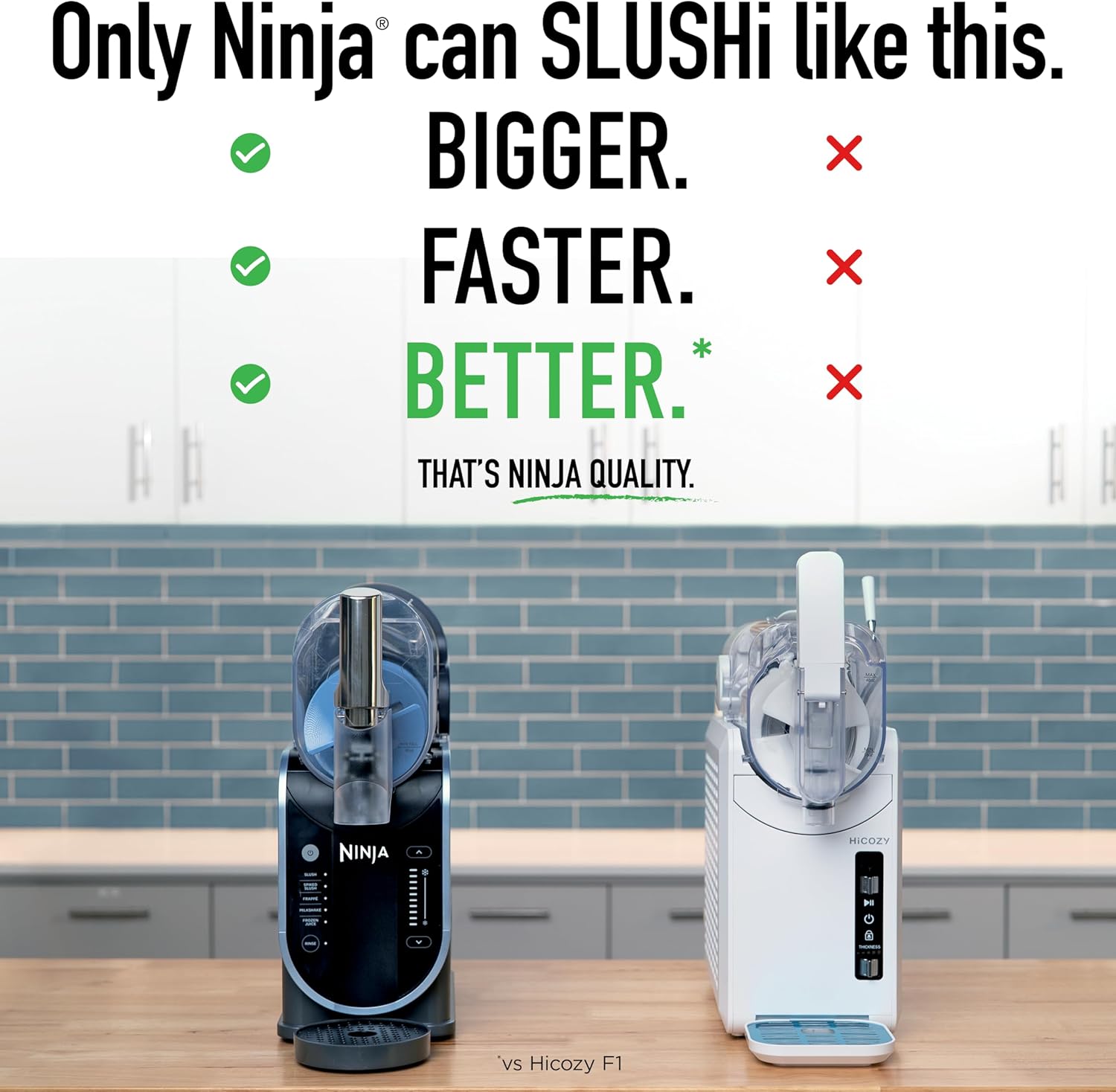 Ninja SLUSHi Professional Drink Maker, 7+ Servings, Black, FS301| No Ice Needed, 5 Preset Programs, Rapid Chill Technology, 7+ Servings, 88-Oz Easy-Fill Container, Dishwasher Safe Parts