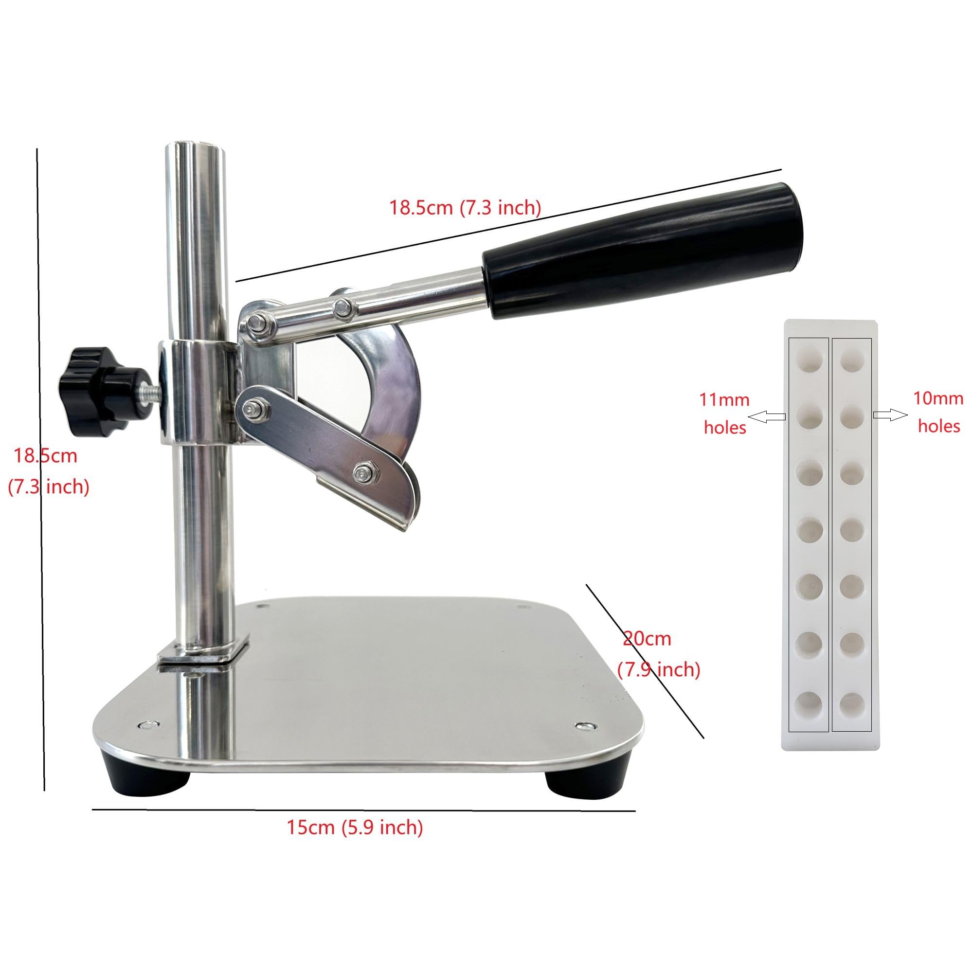 Manual Small Perfume Bottle Spray Bottle Capping Machine for 2ml 5ml and 10ml, Perfume Sample Bottle Capper for 10mm and 11mm Small Perfime Bottles