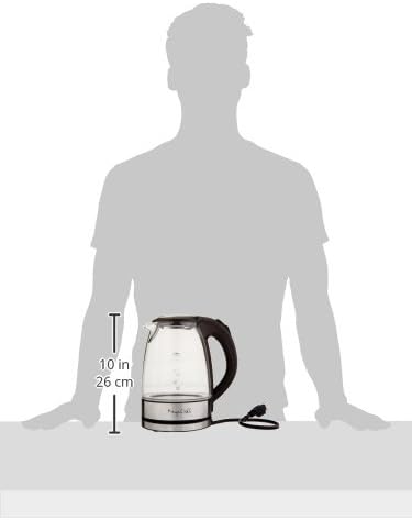 Mega Chef 1.7LGlass and Stainless Steel Electric Tea Kettle