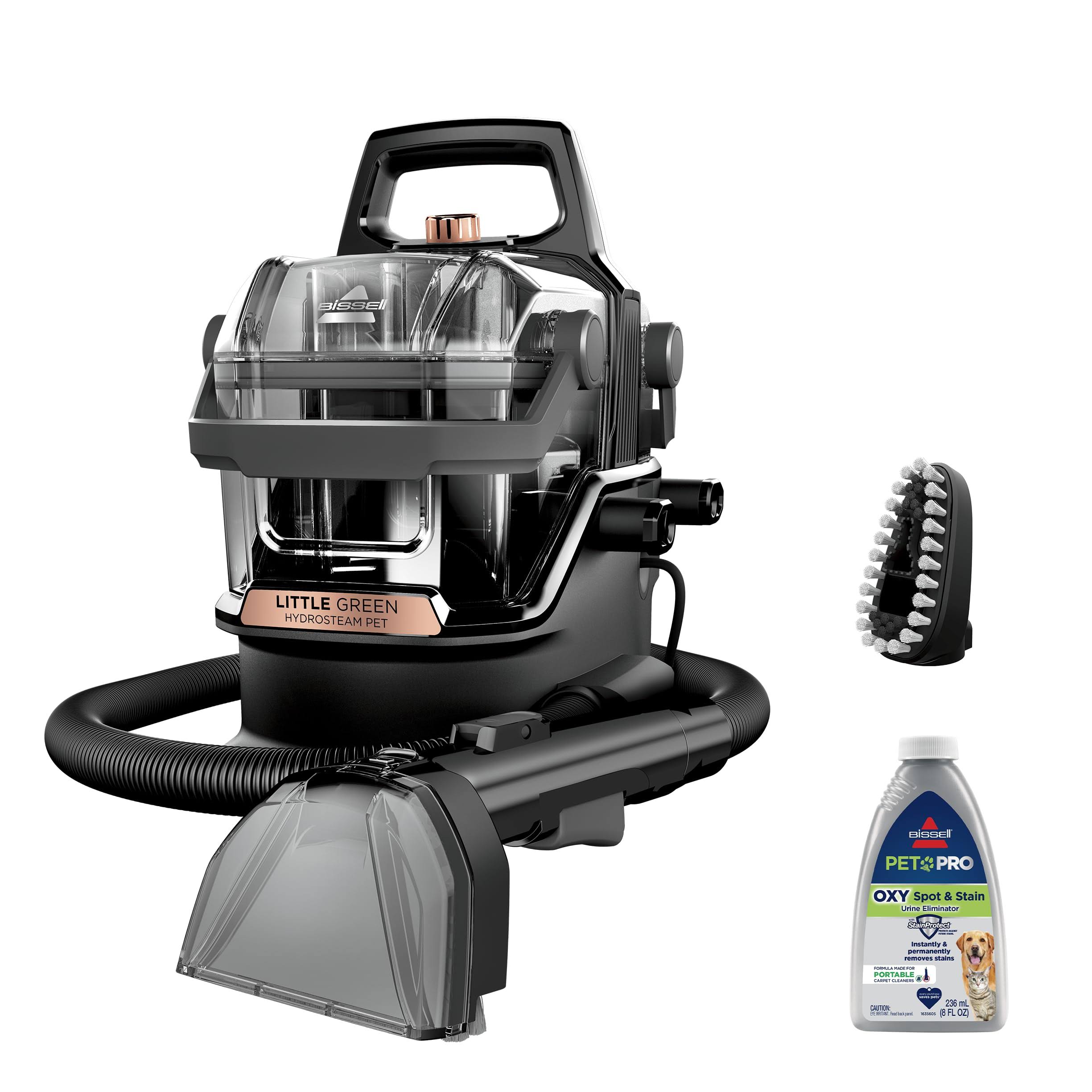 Bissell Little Green HydroSteam Multi-Purpose Portable Carpet and Upholstery Cleaner, Car and Auto Detailer, 3618