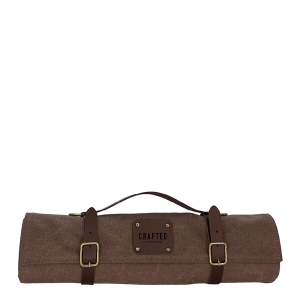 Canvas knivmappe 41 cm brun