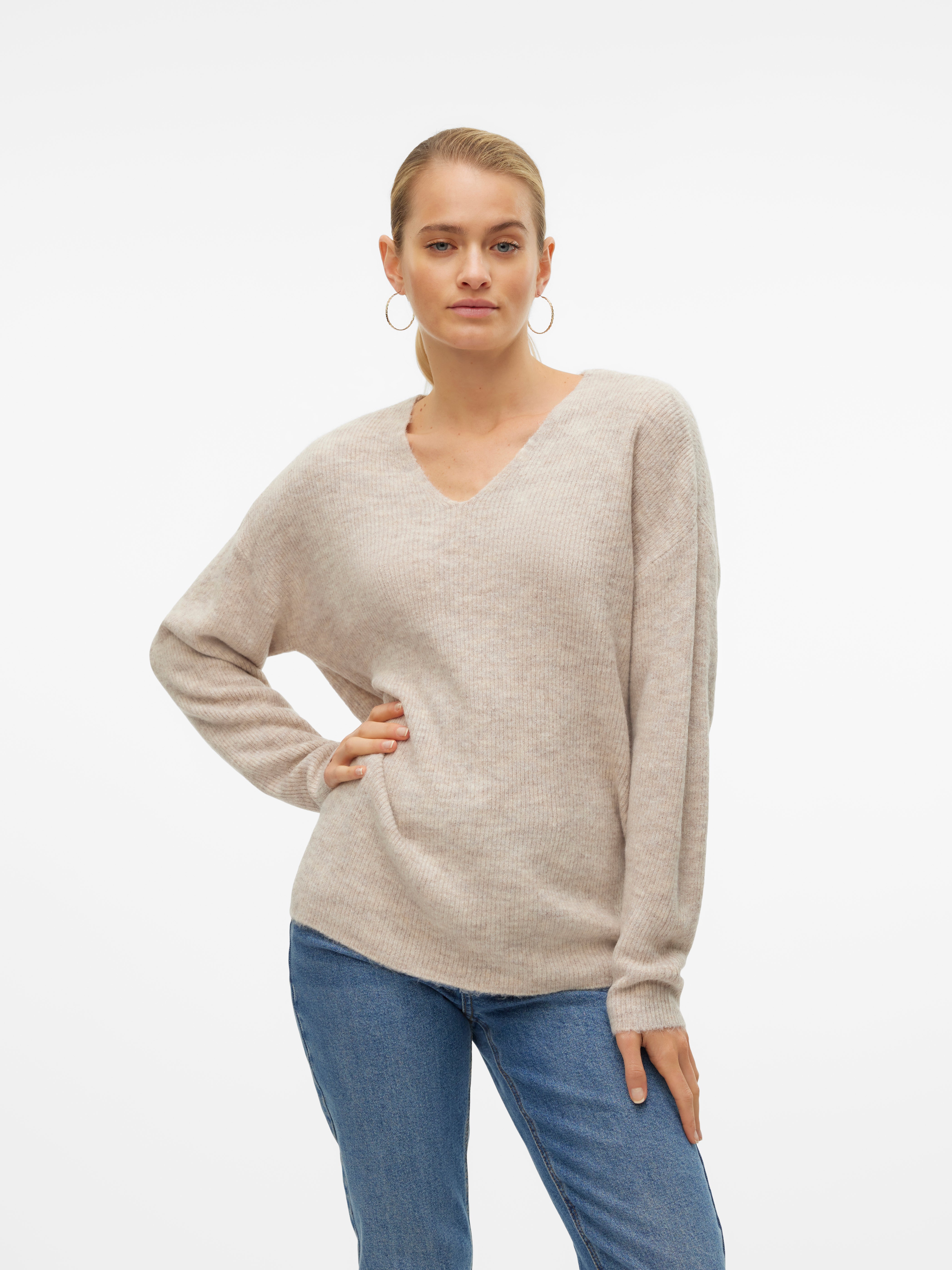 VERO MODA® VMCREWLEFILE Knitted pullover