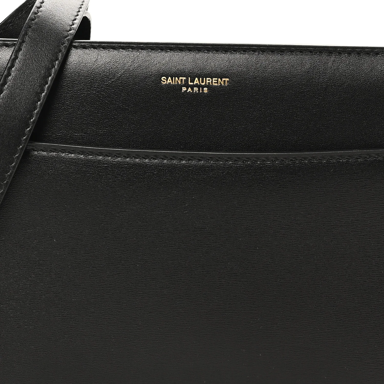 Calfskin Reverse Satchel Black
