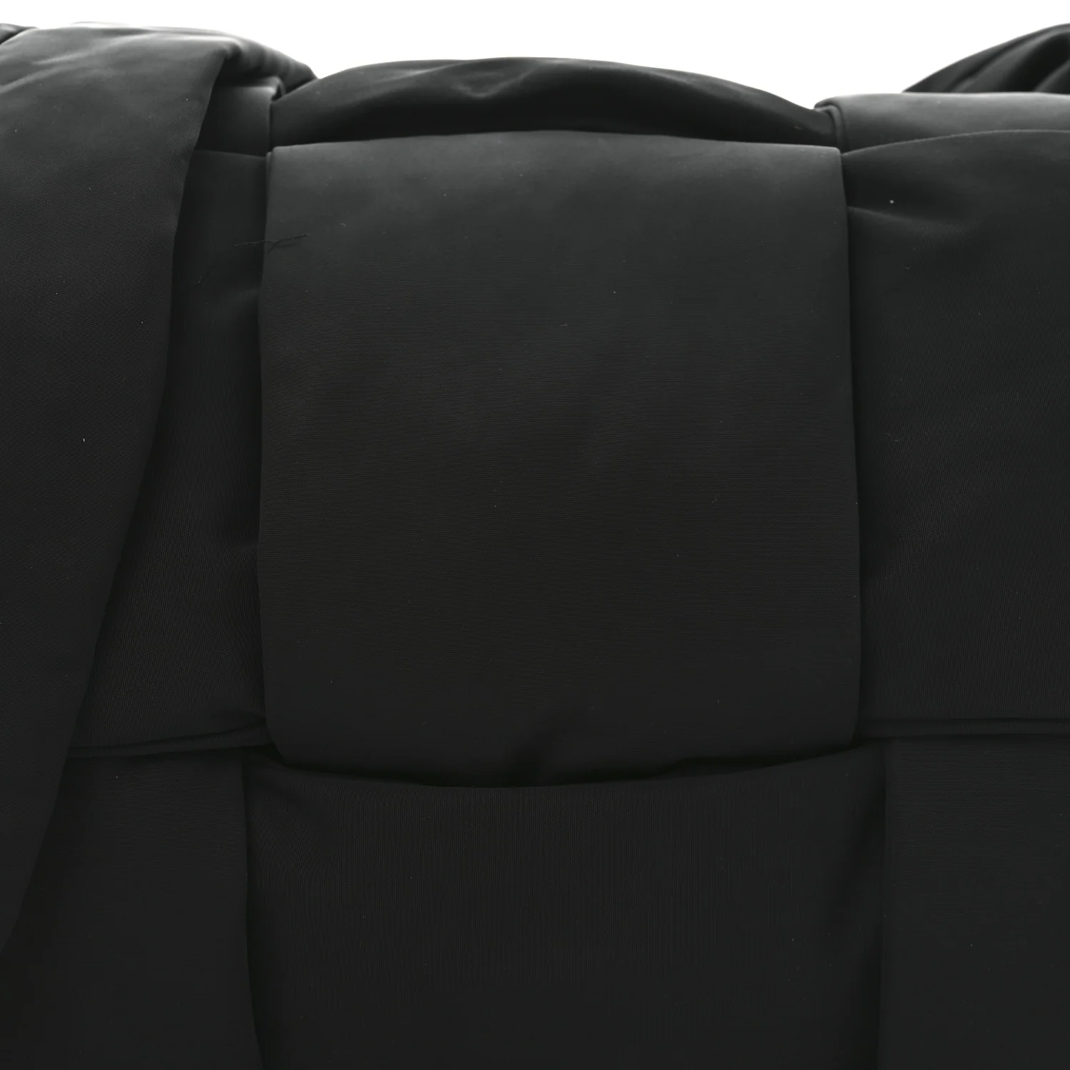 Nylon Intrecciato Padded Tech Maxi Cassette Bag Black