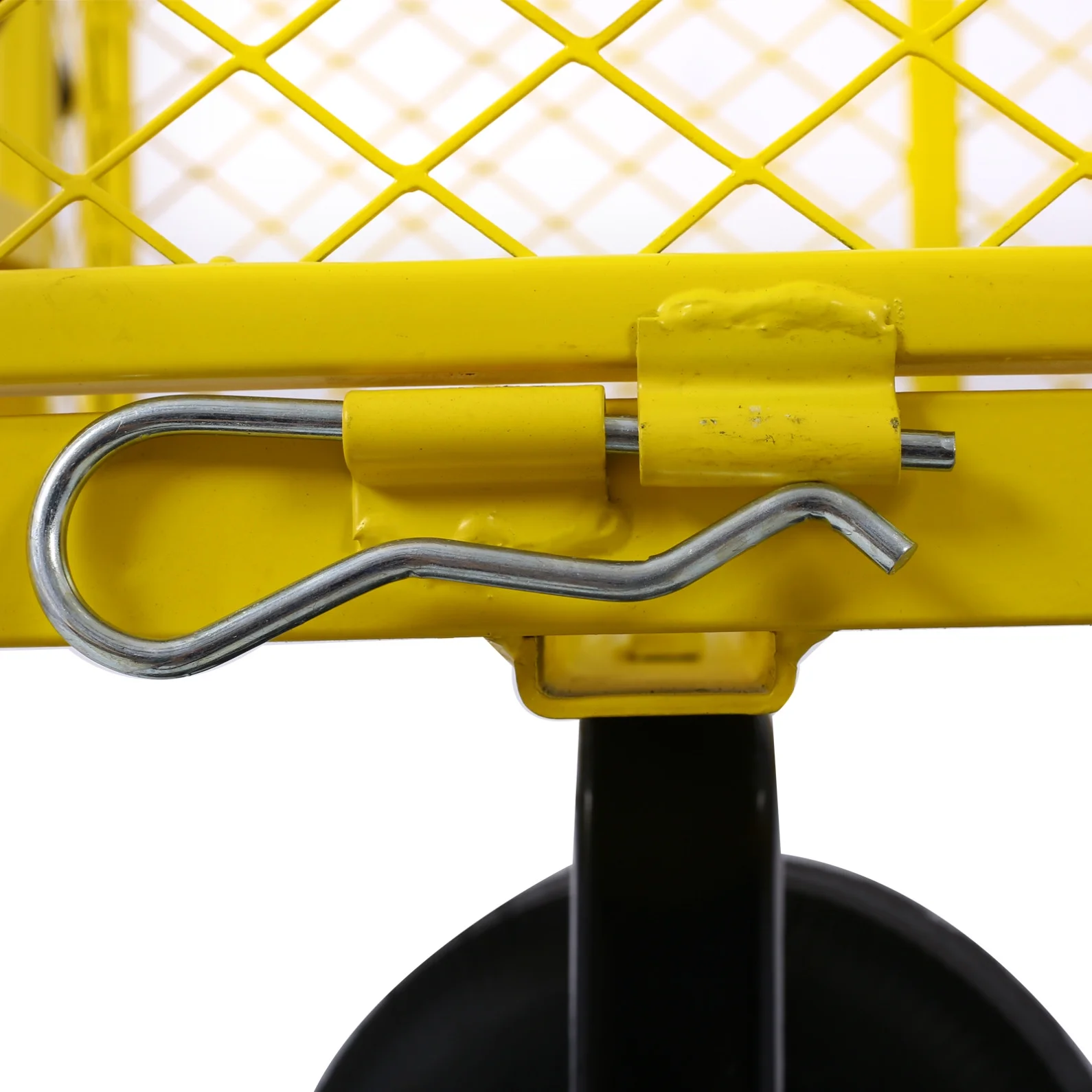 Steel Garden Cart, Heavy Duty 500 lbs Capacity Mesh Steel Garden Cart with Removable Mesh Sides, 180�� Rotating Handle and 9.5 in Tires, Utility Garden Carts and Wagons for Garden, Farm, Yard, Yellow(Yellow) - Image 10