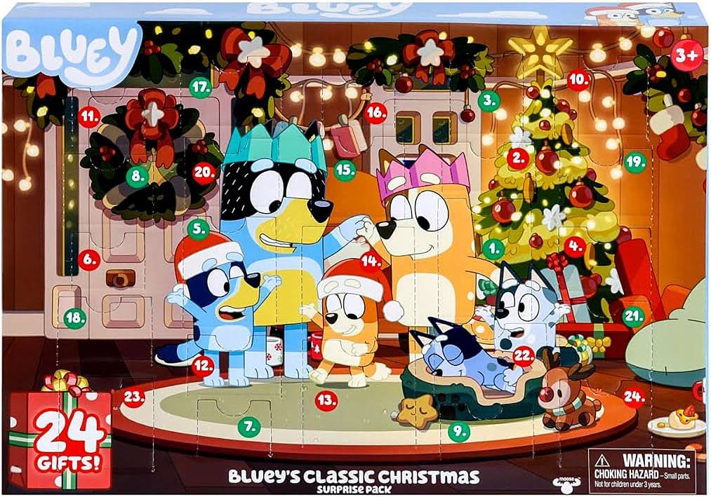 Disney Bluey's Classic Chritmas Surprise Pack Advent Calendar