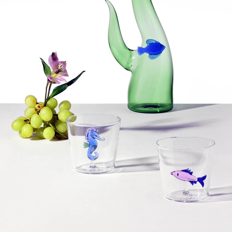 Marine Garden vannglass 35 cl sardin rosa