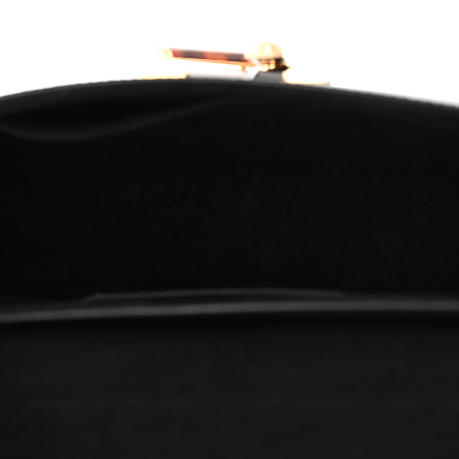 Epi Tortoiseshell Twist Shoulder Bag MM Black