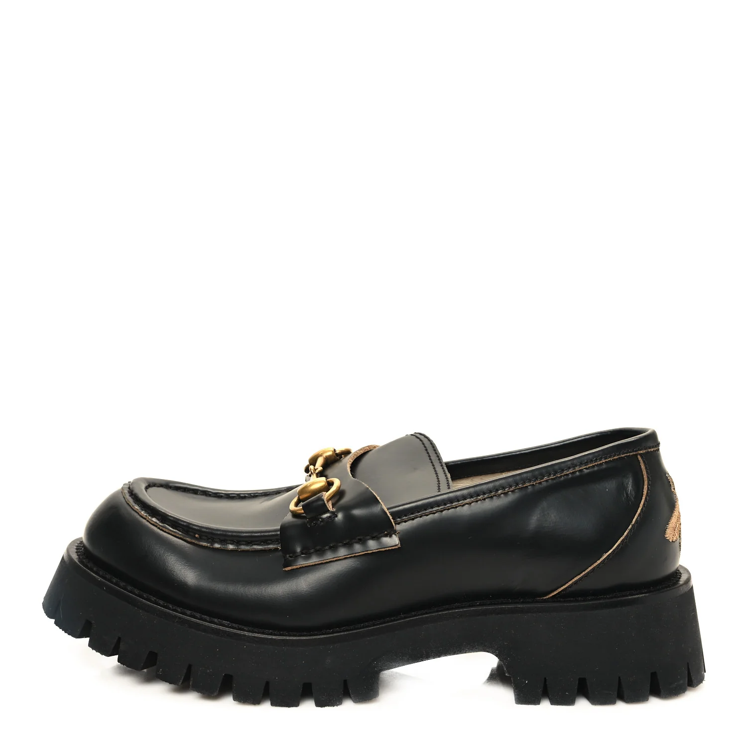 Cordovan Lux Womens Harald Horsebit 25mm Platform Loafers 36 38 Black