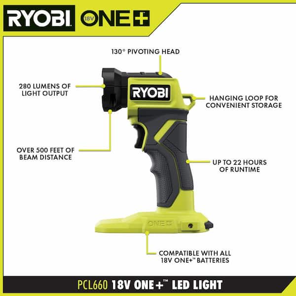 ONE+ 18V Cordless 4 Tool Combo Kit with 1 5 Ah Battery, 4 0 Ah Battery, and Charger Image 6