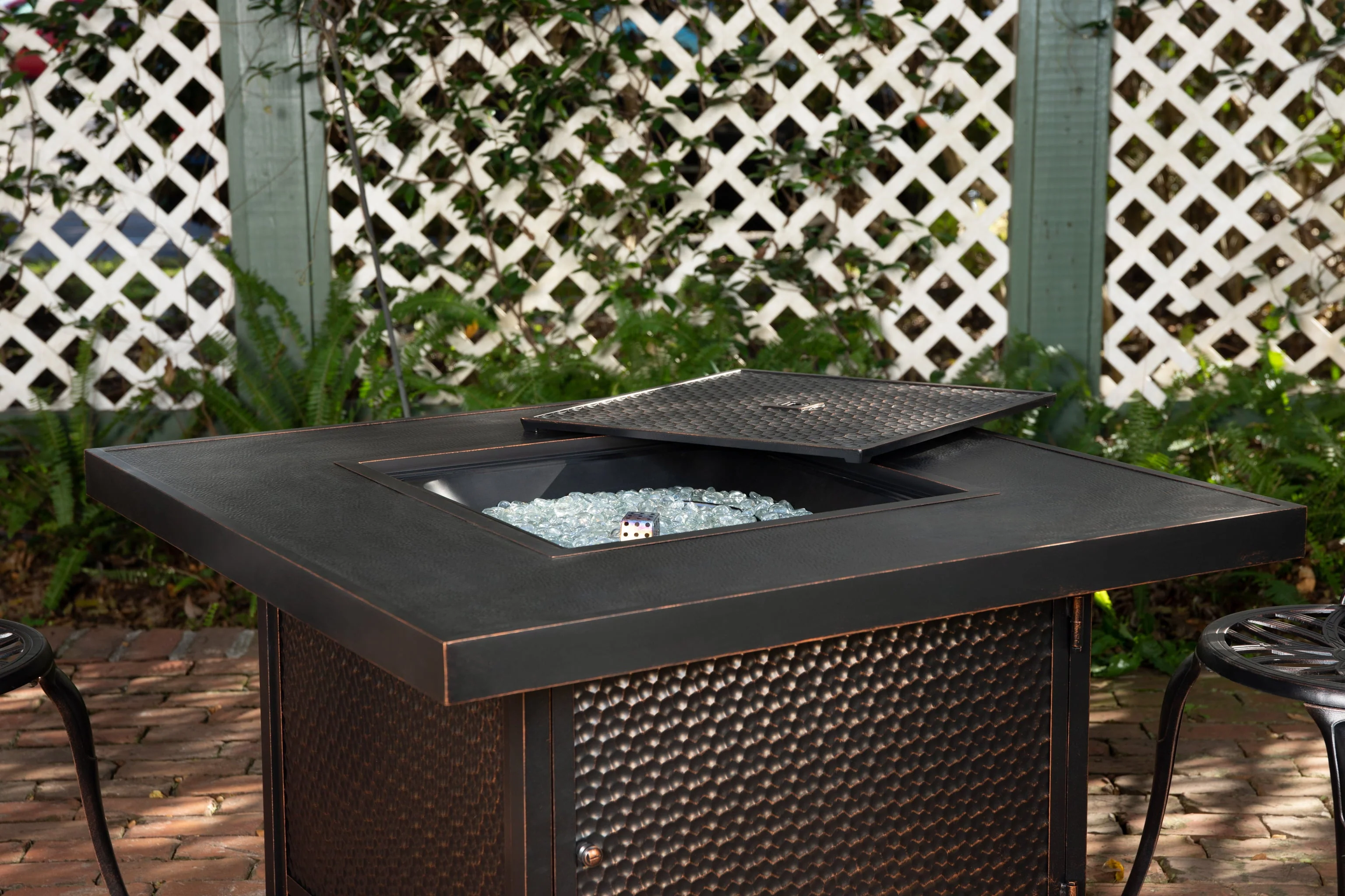 Weyland Square Aluminum Propane Gas Fire Pit - Image 10