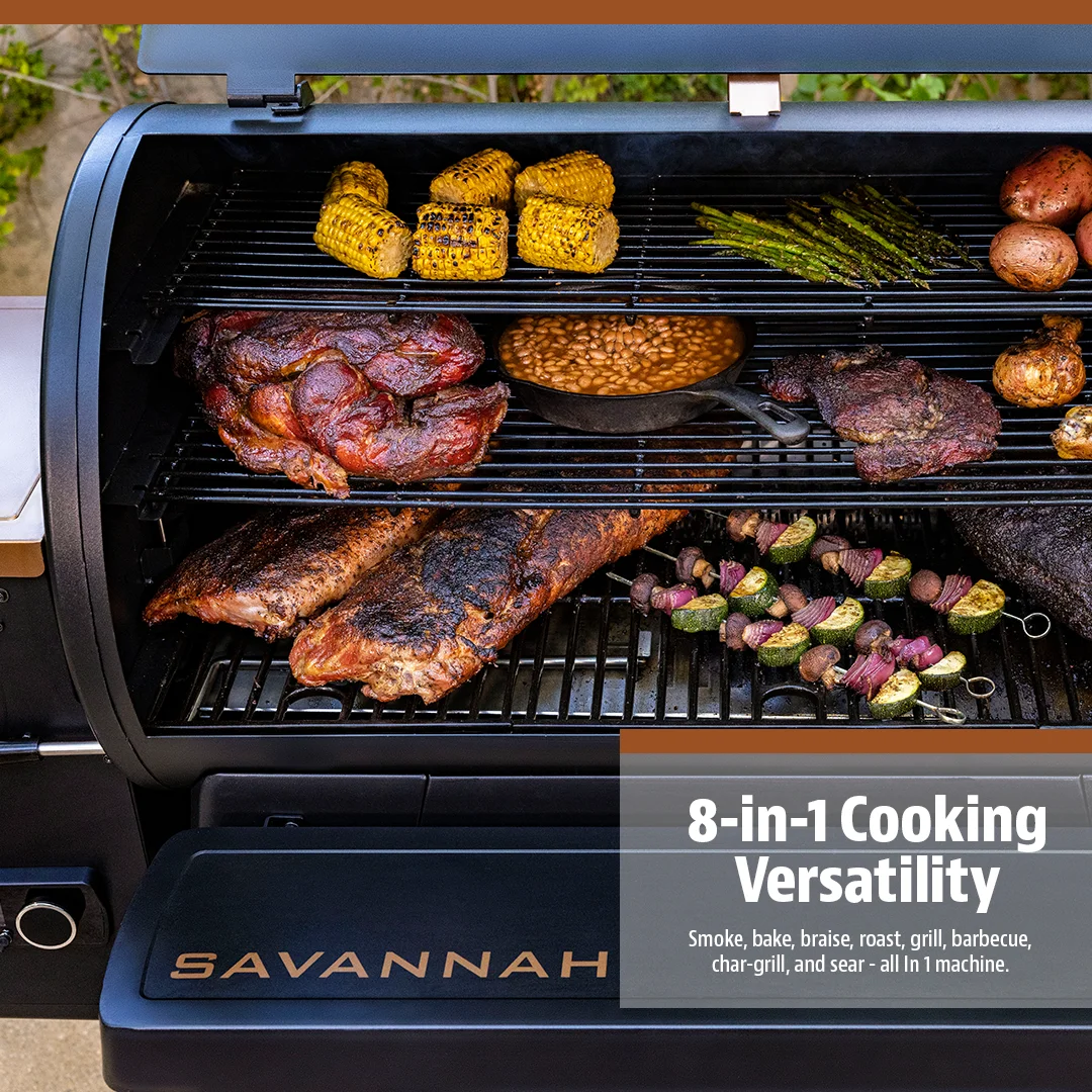Pit Boss 1500 Connected Pellet Grill Savannah - Onyx Edition with Wi - Fi? - PB1500NXW
