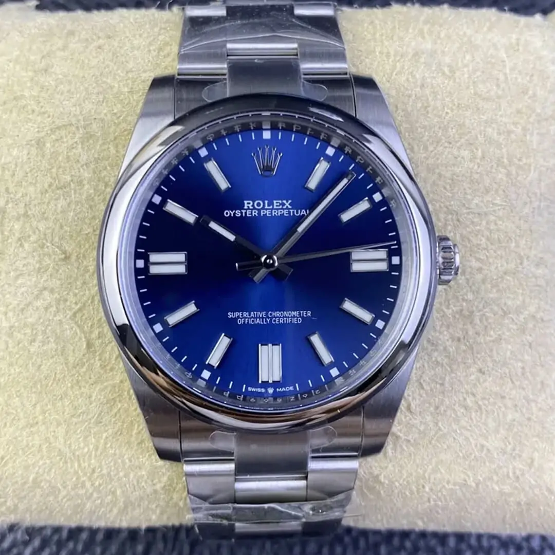 Rolex Oyster Perpetual M124300-0003 41MM Clean Factory Stainless Steel Blue Dial