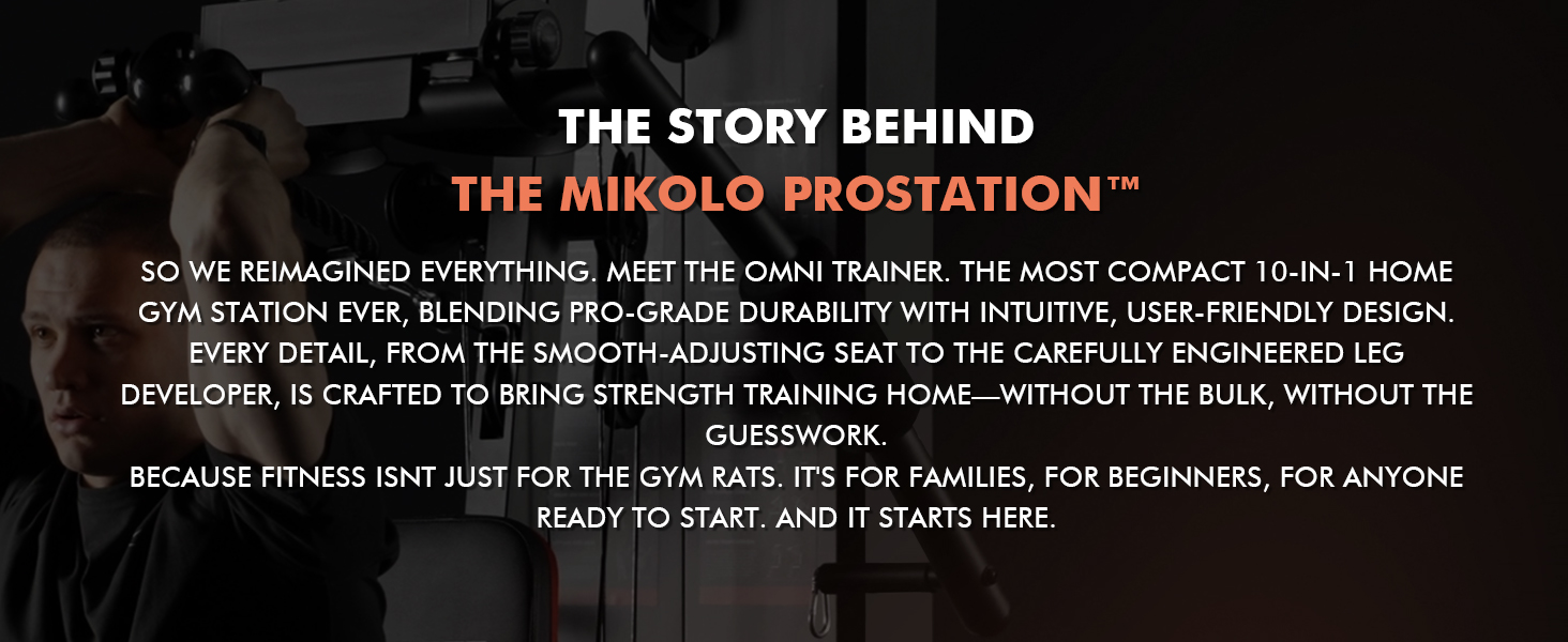 GMWD Multi Gym Station with Weight Stack HGS