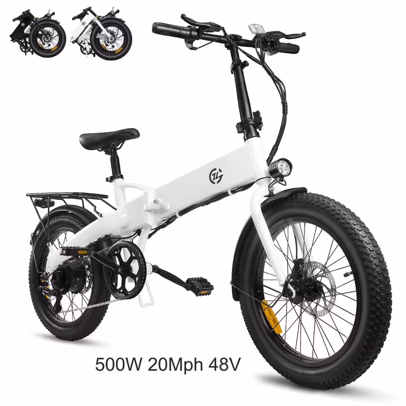 750W Peak Electric Bike for Adults, 500W Motor, 20