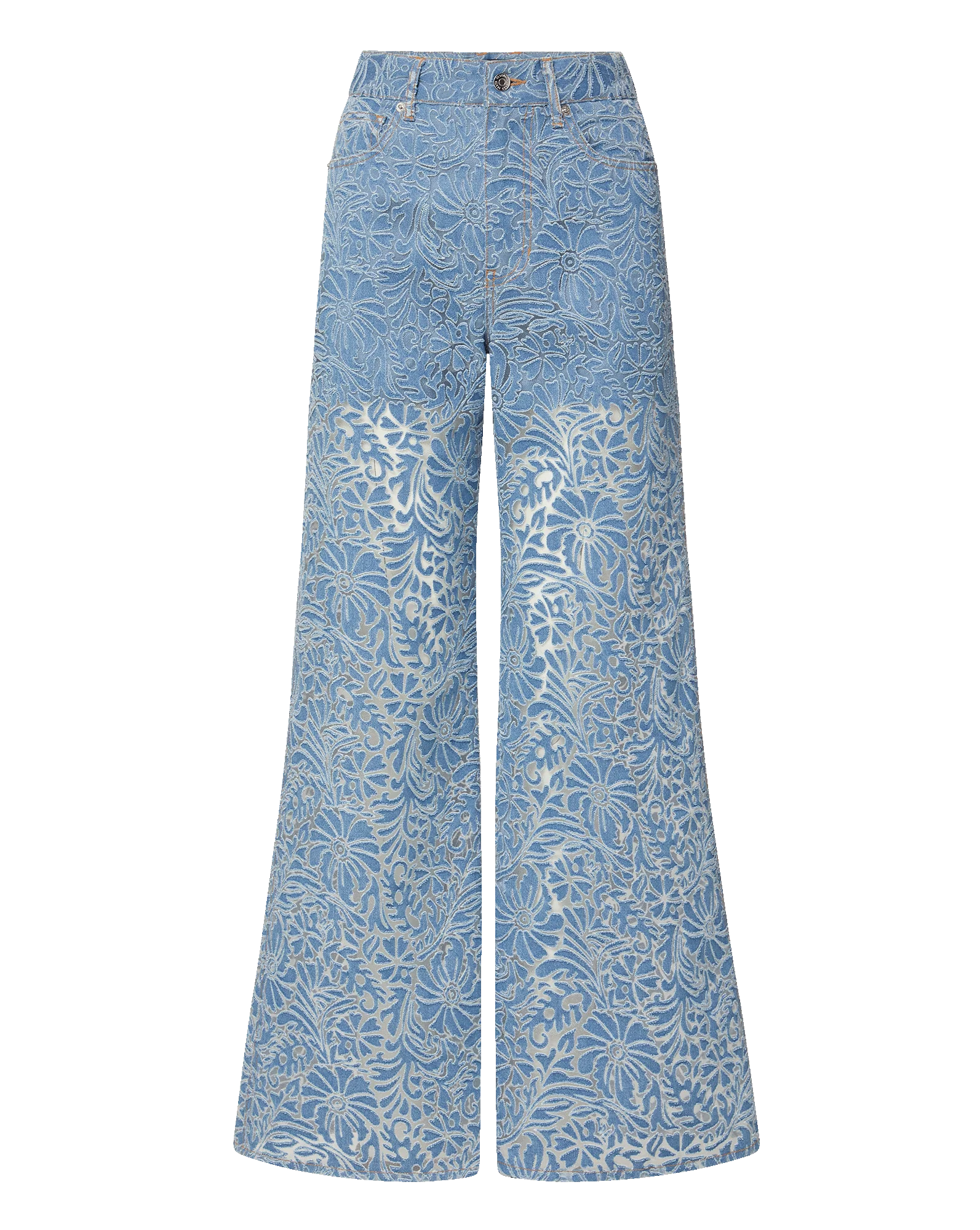 Taylor Burnout Wide-Leg Jean