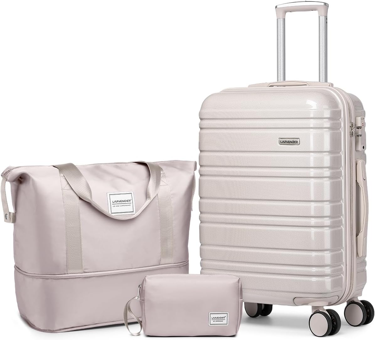 Ensemble de 6 valises, ensemble de valises rigides extensibles avec roulettes multidirectionnelles, ensemble de bagages à roulettes légers