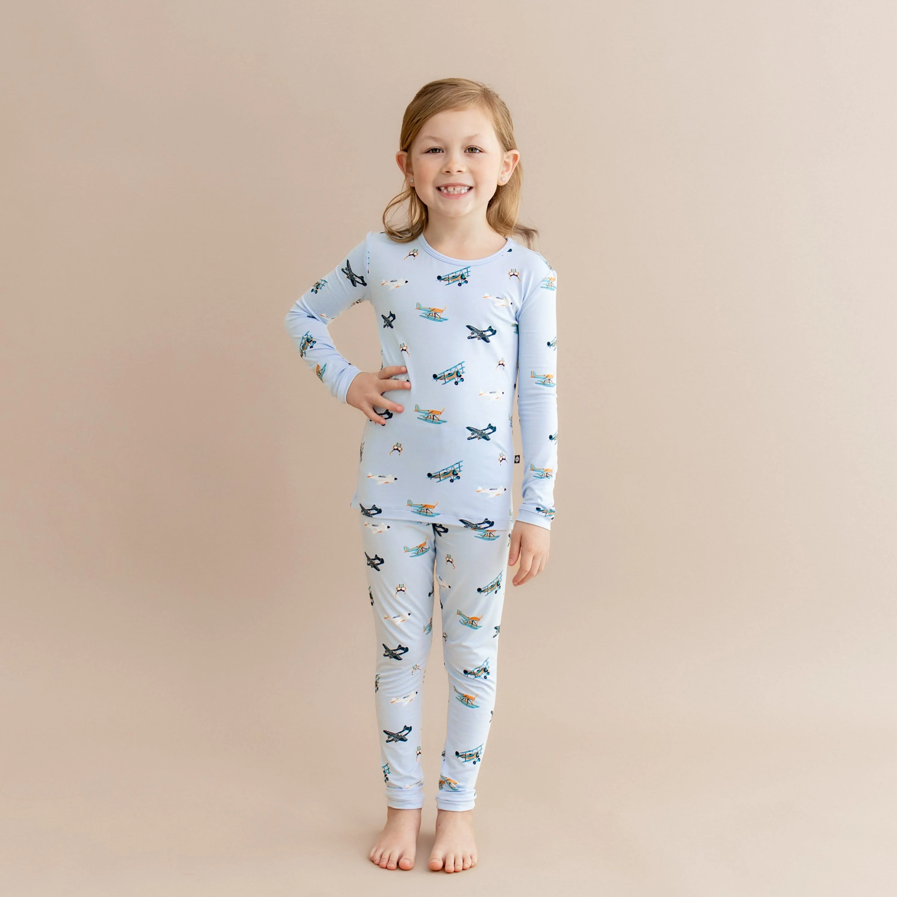 Long Sleeve Pajamas in Take Off