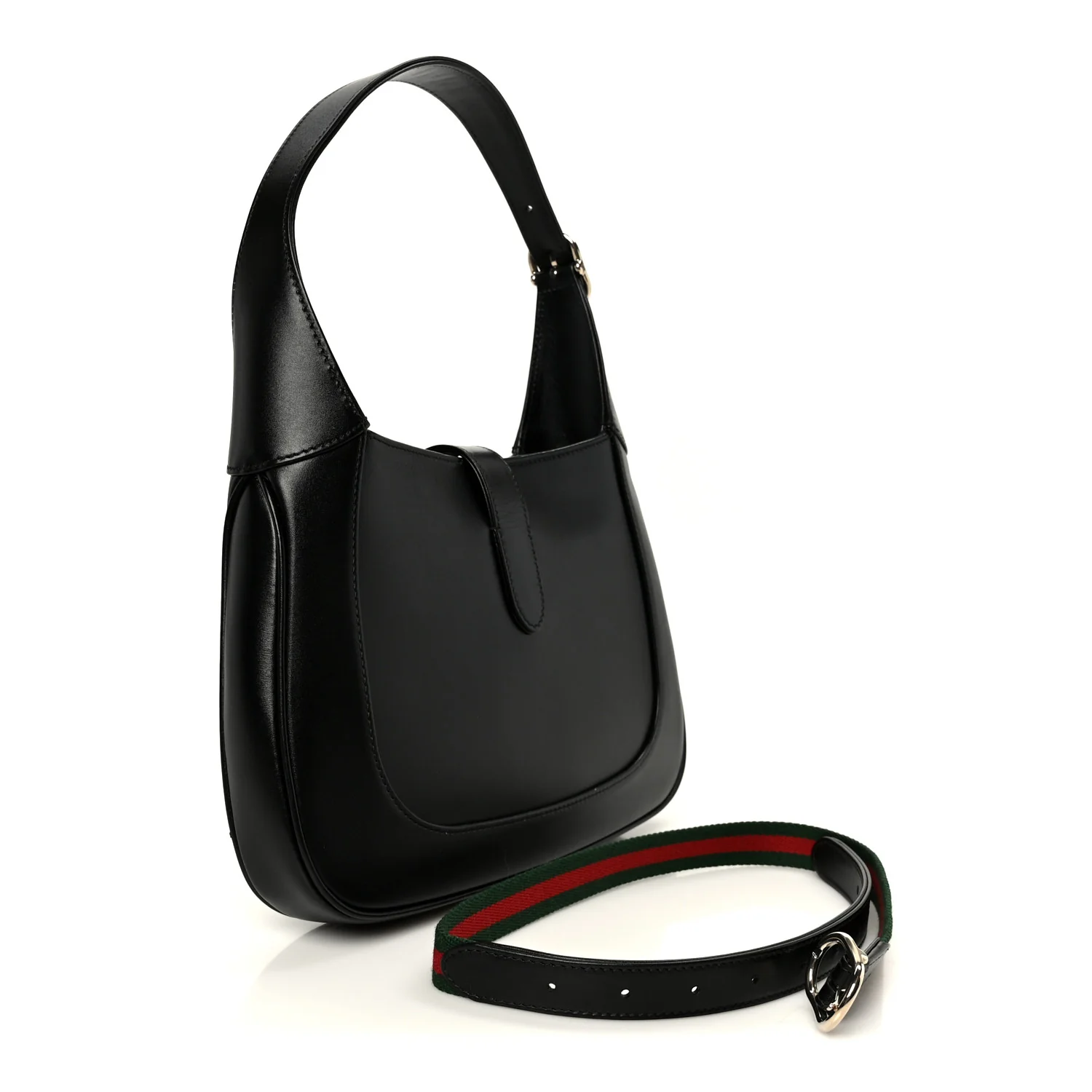 Boarded Dyana Lux Calfskin Medium Jackie 1961 Hobo Black