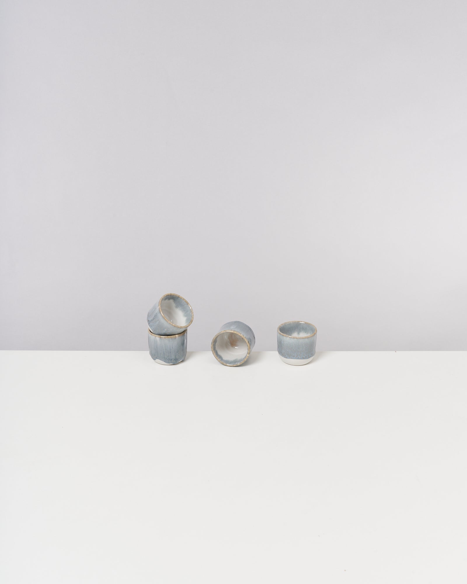 COIMBRA - ESPRESSO CUP GRAY-BLUE SET OF 4