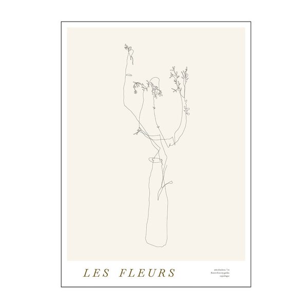 Mie & Him poster 30x40 cm les fleurs 02