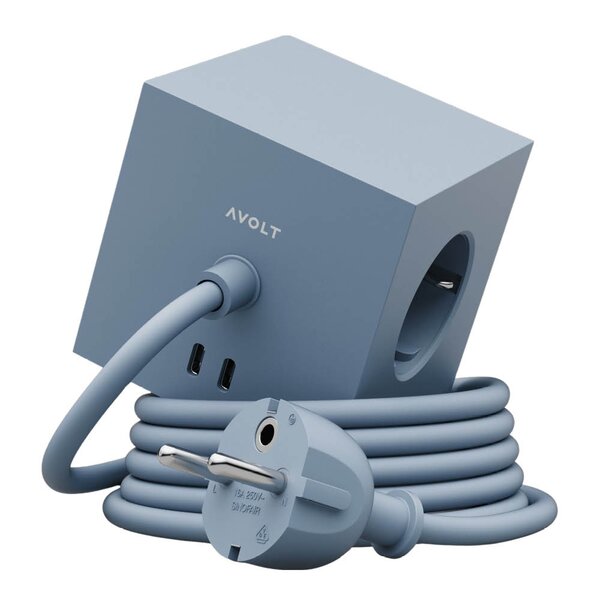 Square 1 USB-C kabel 1,8 m Shark Blue