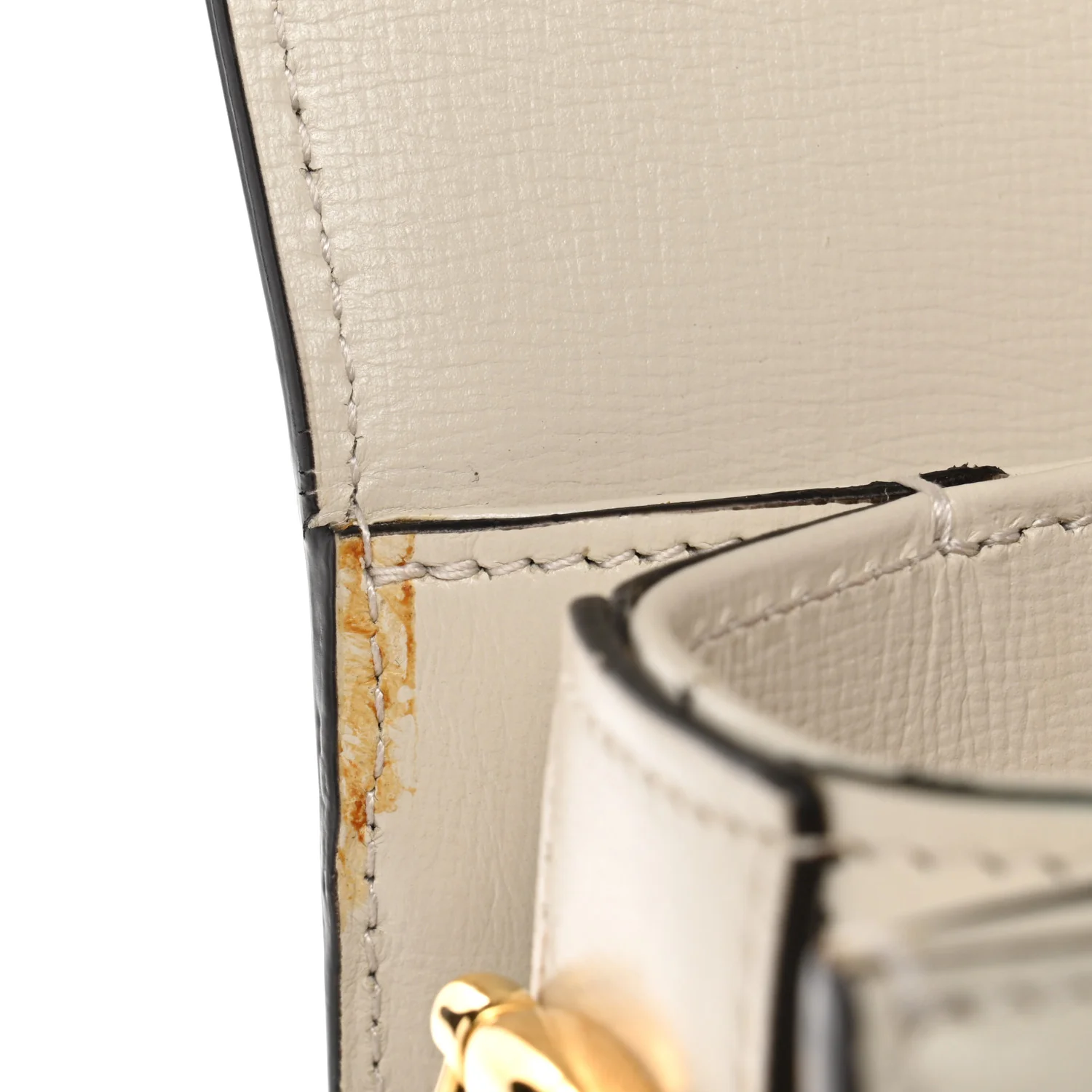 GG Supreme Monogram Horsebit 1955 Shoulder Bag Beige Mystic White