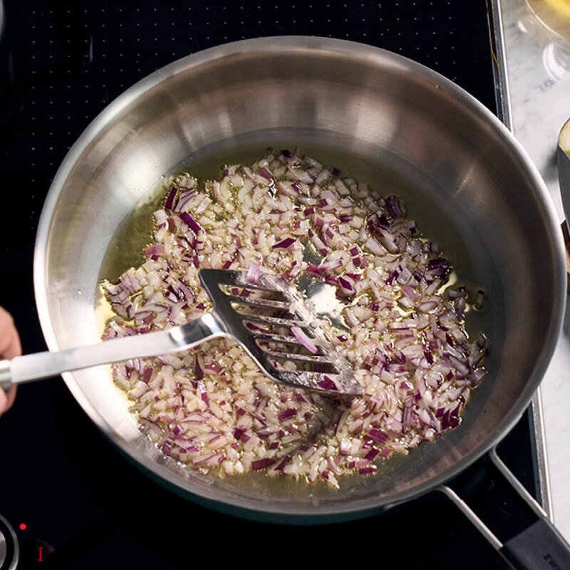 Pure stekepanne 24 cm i 3-lag rustfritt stål