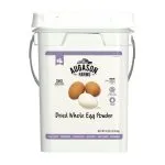 Poudre d'œufs entiers déshydratés Augason Farms, réserve alimentaire d'urgence, seau de 11 livres (4 gallons), 383 portions
