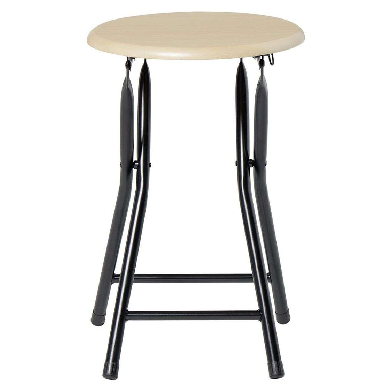 Tabouret pliant Aiden Marron L.30 x P.35 x H.45 cm