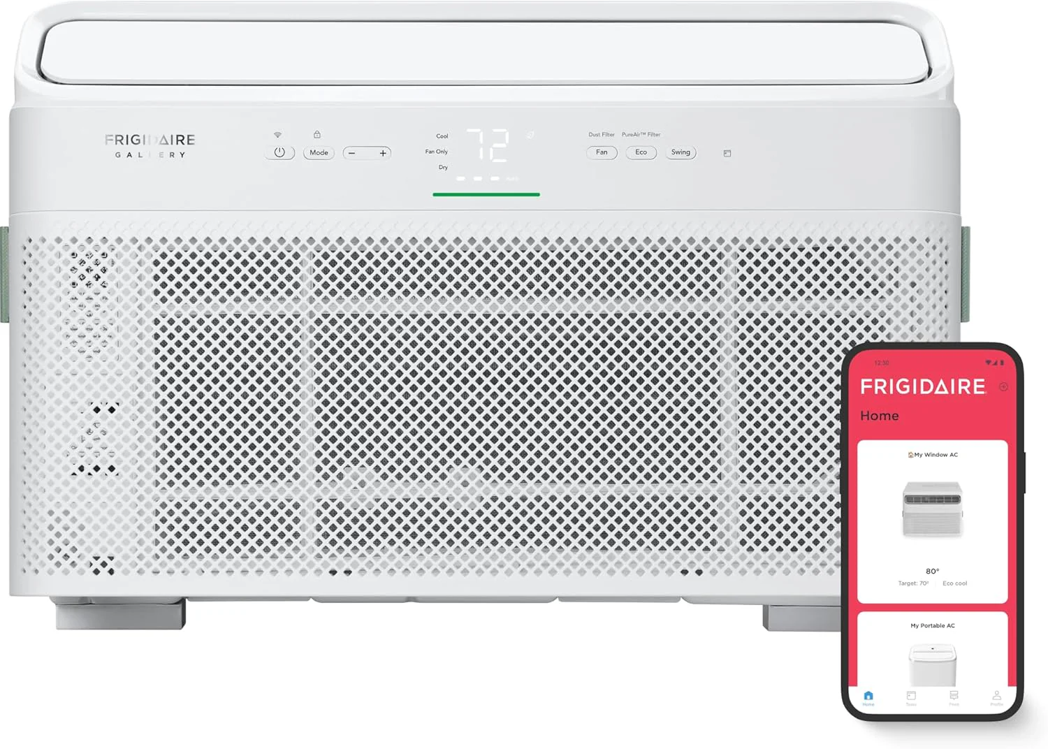 Climatiseur et déshumidificateur de fenêtre Frigidaire Gallery 10 000 BTU à onduleur intelligent avec télécommande, 115 V, refroidit jusqu'à 450 pi² pour appartement, chambre et pièces moyennes