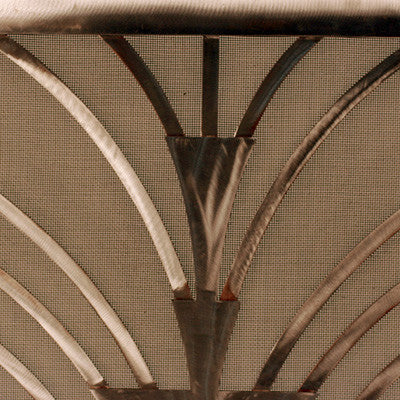 Burnished Art Deco Freestanding Fireplace Screen - TA Screen Specialist, Inc.