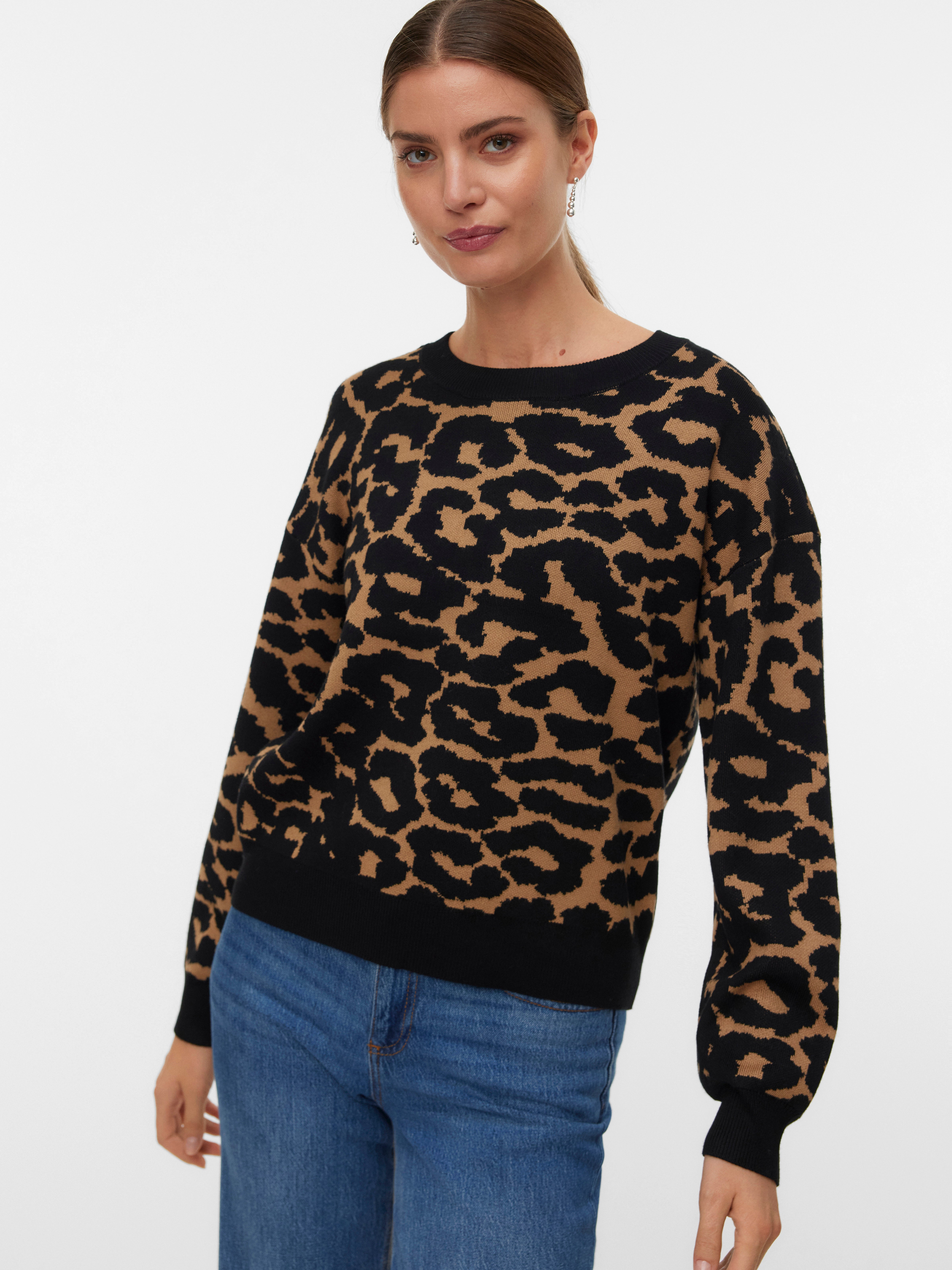 VERO MODA® VMSILJEANIMAL Knitted pullover