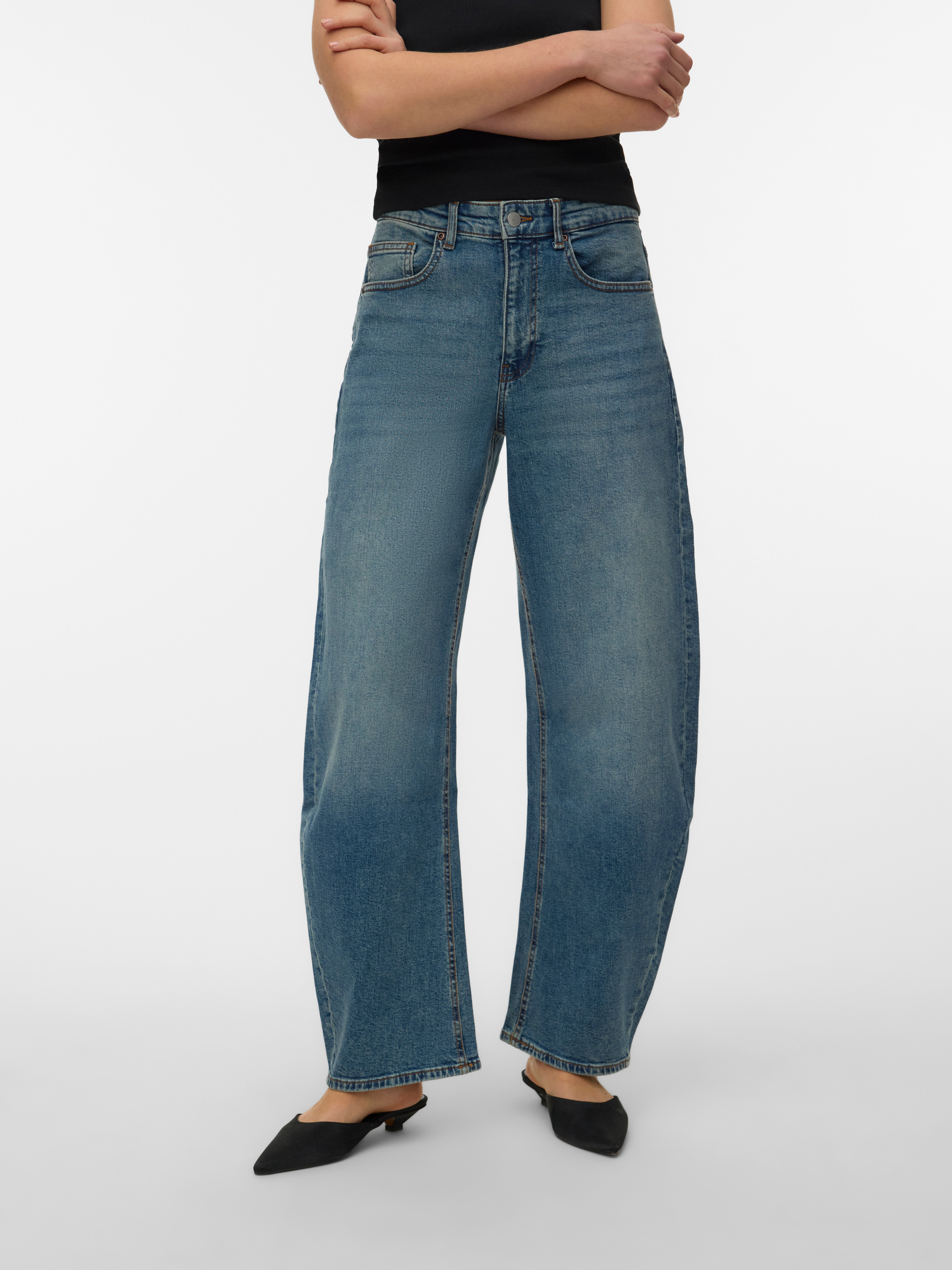 VERO MODA® VMJUNO Mid rise Barrel Fit Jeans