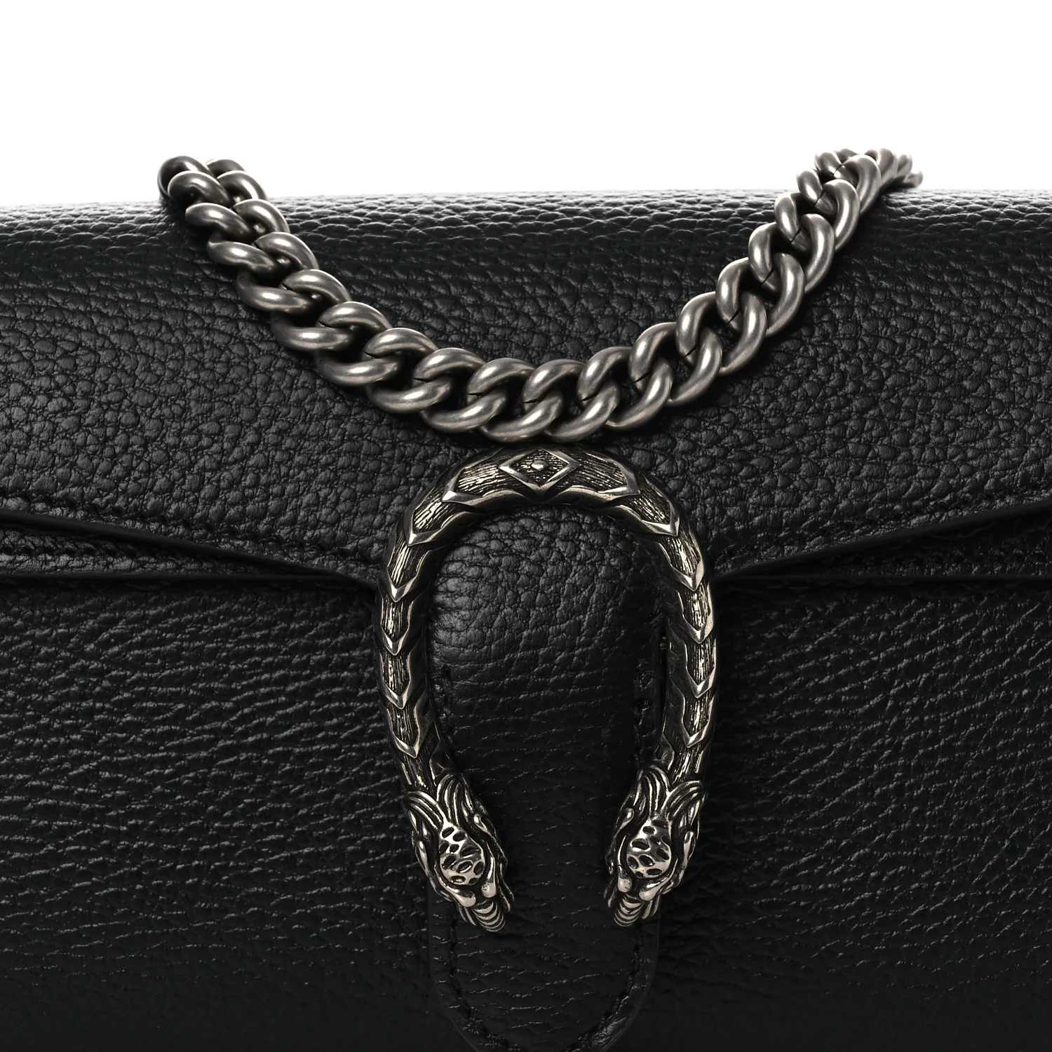 Dollar Calfskin Web Small Dionysus Crossbody Bag Black
