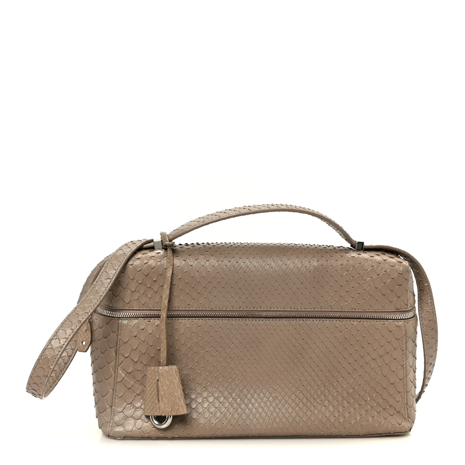 Matte Snakeskin Extra Pocket L27 Grey