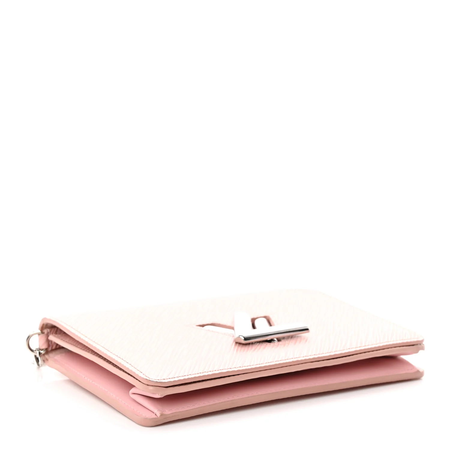 Epi Twist Belt Chain Wallet Rose Ballerine